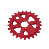 S&M X-Man 25t BMX Sprocket / Chainwheel - Matte Blood Red - USA Made